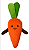 Pelúcia Hortifruti  Cenoura BBR Toys - Imagem 1