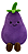 Pelúcia Hortifruti  Beringela BBR Toys - Imagem 1