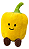 Pelúcia Hortifruti  Pimentao Amarelo BBR Toys - Imagem 1