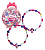 Kit Miçangas Minnie Para Fazer Pulseira Infantil Bijuteria - Imagem 1