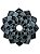 Prato Narguile Grande EBS Marfim/Preto - Imagem 1