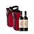 Sacola Bolsa Reutilizável Dupla Para Vino Com Alça Para Transportar 2 Garrafas - Vermelho - Imagem 1
