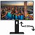 MONITOR 24'' LED ERGONÔMICO AJUSTE DE ALTURA, ROTAÇÃO VERTICAL, ROTAÇÃO HORIZONTAL, INCLINAÇÃO, WIDESCREEN,2MS,75Hz, FUL - Imagem 3