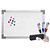 KIT QUADRO BRANCO MAGNETICO MDF SOFT PRIME ALUMINIO 120X080CM - STALO - Imagem 1