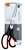 TESOURA DE AÇO INOX 21CM CABO EMBORRACHADO BLISTER TE2102 - BRW - Imagem 1