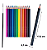 LÁPIS  FE092242 12 CORES MADEIRA TRIANGULAR AQUARELAVEL - FUTURO ESCOLAR - Imagem 3