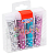 GLITTER SHAKER HEXAGONAL 7G BLISTER C/ 4 CORES REF.: GL0503 - BRW - Imagem 1