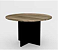 MESA REDONDA 1,20 LINHA SILVER 25MM PES MADEIRAL COR CASTANHO  TANNAT COD.: 403143 - NOBRE - Imagem 1