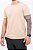 Camiseta Básica Masculina 100% Algodão Bege Claro Pataloo - Imagem 1