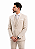 Terno Pataloo Linho Sem Colete Com Forro Jacquard Branco - Imagem 1