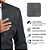 Terno Masculino Slim Fit Microfibra Preto Pataloo Leve - Imagem 2