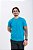 Camiseta Masculina Pataloo Algodão Básica Azul Ciano - Imagem 2