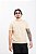 Camiseta Básica Masculina 100% Algodão Creme Essencial Pataloo - Imagem 1