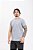 Camiseta Básica Masculina 100% Algodão Cinza Claro Mescla Essencial Pataloo - Imagem 2