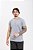 Camiseta Básica Masculina 100% Algodão Cinza Claro Mescla Essencial Pataloo - Imagem 4