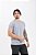 Camiseta Básica Masculina 100% Algodão Cinza Claro Mescla Essencial Pataloo - Imagem 5