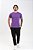 Camiseta Básica Masculina 100% Algodão Roxo Mescla Essencial Pataloo - Imagem 6