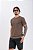 Camiseta Básica Masculina 100% Algodão Marrom Essencial Pataloo - Imagem 2