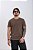 Camiseta Básica Masculina 100% Algodão Marrom Essencial Pataloo - Imagem 6