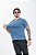 Camiseta Tech Masculina Azul Jeans Pataloo Estilo Casual Não Amassa - Imagem 5