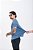 Camiseta Tech Masculina Azul Jeans Pataloo Estilo Casual Não Amassa - Imagem 6