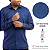 Camisa Social Azul Marinho Executivo Vivacci Bambu Elastano - Imagem 2