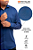 Camisa Social Masculina Bambu Slim Fit Azul Marinho Premium PATALOO - Imagem 2