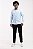 Camisa Social Luxo Azul Claro Vivacci Bambu Slim Alfaiataria - Imagem 1