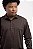 Camisa Social Marrom Vivacci Bambu Edição Luxo Não Amassa - Imagem 5