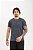Camiseta Básica Masculina 100% Algodão Grafite Mescla Essencial Pataloo - Imagem 1
