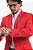 Blazer Masculino Sarja Premium Slim Fit com Elastano Vermelho Pataloo - Imagem 5