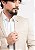 Blazer Sarja Pataloo Masculino Slim Fit Algodão E Stretch Bege Claro - Imagem 2