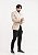 Blazer Sarja Pataloo Masculino Slim Fit Algodão E Stretch Bege Claro - Imagem 5