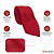 Gravata Slim Masculina Vermelha Lisa Power Tie Pataloo - Imagem 2