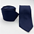 Gravata Slim Masculina Azul Marinho Magnetada Texturizada Pataloo - Imagem 4