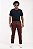 Calça Alfaiataria Masculina Bordô 100% Algodão Premium Modelagem Confort Pataloo - Imagem 5
