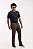 Calça Alfaiataria Masculina Café Spencer Fosca Slim Fit 100% Algodão Pataloo - Imagem 2