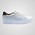 Tênis Sneaker Masculino Couro Branco Evoque Detalhe Azul Marinho Pataloo - Imagem 6