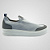 Tênis Slip On Masculino Evoque Prata Tecido Knit Respirável Pataloo - Imagem 5