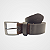 Cinto Casual Couro Legítimo Café com Detalhe em Lona 40mm Pataloo - Imagem 2