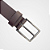 Cinto Social Couro Legítimo Café Fino 30mm Fivela Grafite PATALOO - Imagem 7