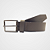 Cinto Social Couro Legítimo Marrom Fosco 30mm Fivela Grafite Escovado Pataloo - Imagem 1