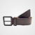 Cinto Casual Couro Legítimo Marrom Café 40mm Fivela Preta Fosca Pataloo - Imagem 2