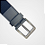 Cinto Elástico Azul Marinho Ponta Couro Fivela Grafite PATALOO - Imagem 5