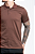 Camisa Polo Masculina Pataloo Marrom Mescla com Abertura Lateral - Imagem 1