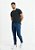 Calça Jeans Masculina Slim Elastano Índigo Faixa Lateral Cobre PATALOO - Imagem 3