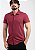Camisa Social Masculina Pataloo Manga Curta Slim 100% Algodão Bordô - Imagem 1