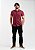 Camisa Social Masculina Pataloo Manga Curta Slim 100% Algodão Bordô - Imagem 4