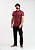 Camisa Social Masculina Pataloo Manga Curta Slim 100% Algodão Bordô - Imagem 5