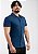 Camisa Social Pataloo Manga Curta Algodão Azul Marinho Slim - Imagem 4